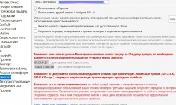 Ввод антикапчи в настройки программы Настройка антикапчи в программе по сбору ключевых слов