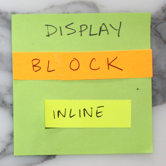 Block vs. Inline